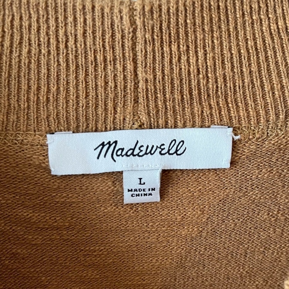 Madewell Camel Brown Mockneck Pullover Sweater - Picture 6 of 6